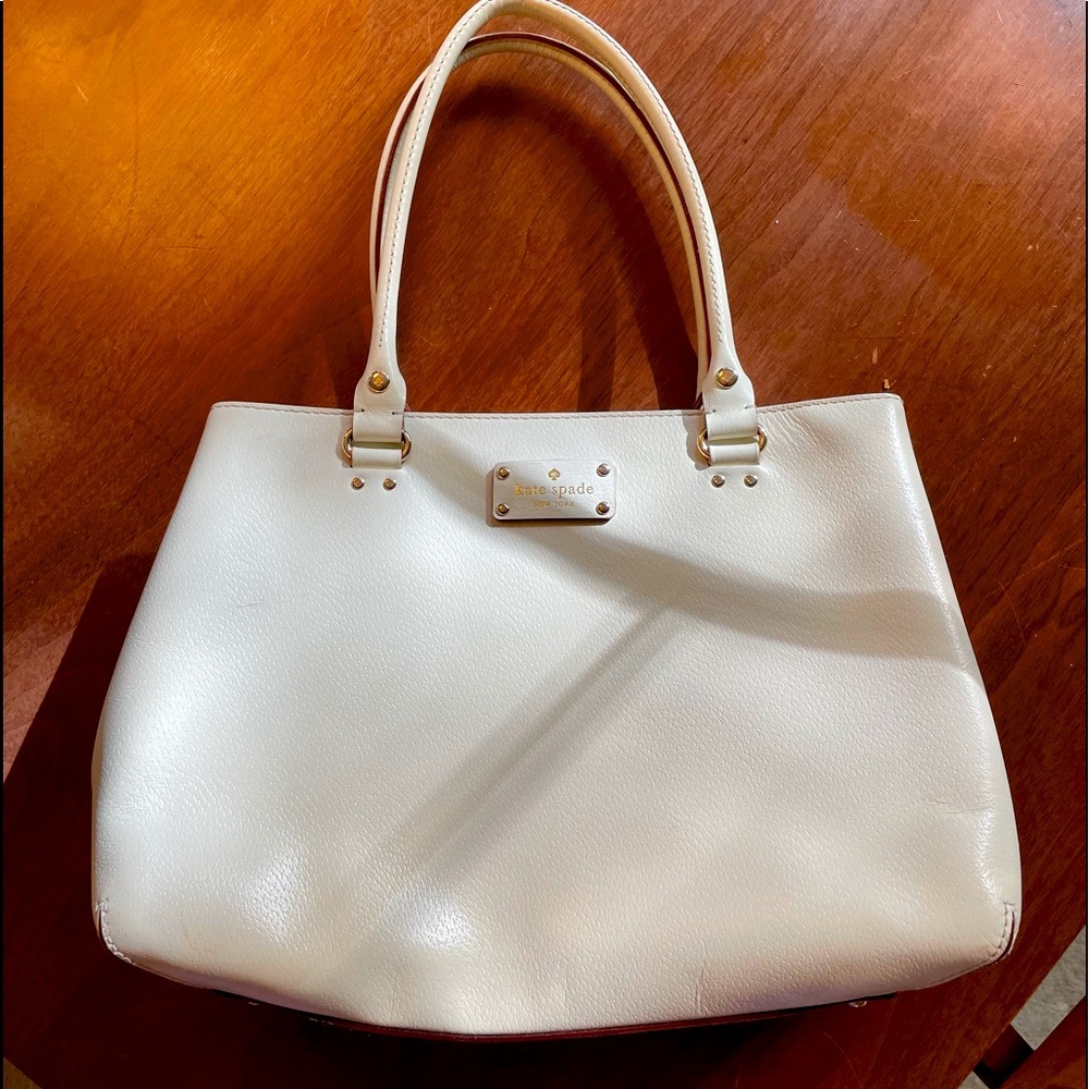 Kate Spade Quinn Wellesley Quinn Shoulder Bag Tote Cream Off-White 💎💎💎